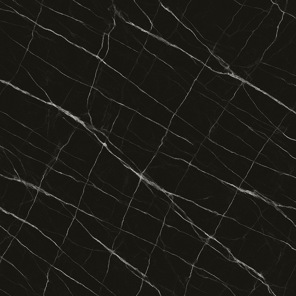 Obsidian Vein self-adhesive vinyl wrap with bold black marble and white veining